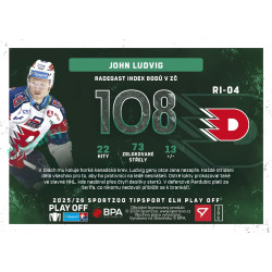 2025/26 Sportzoo ELH Play Off #RI-04 John Ludvig Radegast Index