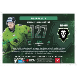 2025/26 Sportzoo ELH Play Off #RI-09 Filip Pavlík Radegast Index