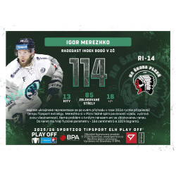 2025/26 Sportzoo ELH Play Off #RI-14 Igor Merezhko Radegast Index