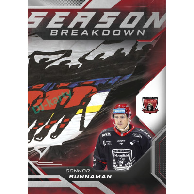 2025/26 Sportzoo ELH Play Off #SB-12 Connor Bunnaman Season Breakdown