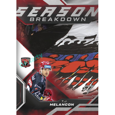 2025/26 Sportzoo ELH Play Off #SB-10 T. J. Melancon Season Breakdown