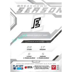 2025/26 Sportzoo ELH Play Off #SB-15 Vít Jiskra Season Breakdown