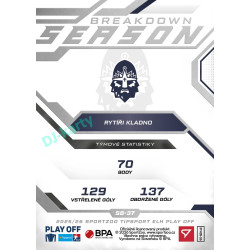 2025/26 Sportzoo ELH Play Off #SB-37 Martin Jandus Season Breakdown