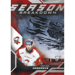 2025/26 Sportzoo ELH Play Off #SB-40 Trevor Cosgrove Season Breakdown