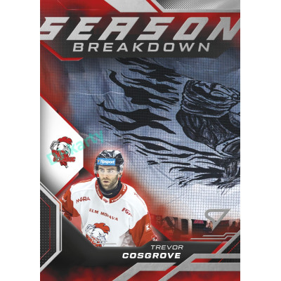 2025/26 Sportzoo ELH Play Off #SB-40 Trevor Cosgrove Season Breakdown