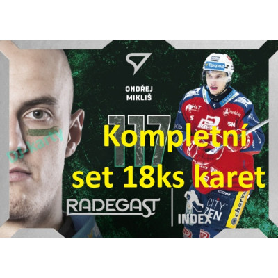 2025/26 Sportzoo ELH Play Off kompletní set 18ks karet Play Off Moments