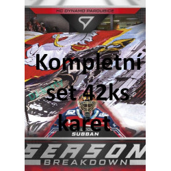 2025/26 Sportzoo ELH Play Off kompletní set 42ks karet Season Breakdown