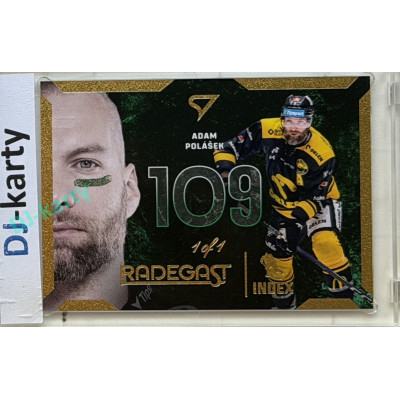 2025/26 Sportzoo ELH Play Off #RI-12 Adam Polášek Radegast Index Astral Gold 1of1