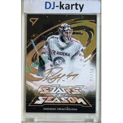 2025/26 Sportzoo ELH Play Off #SS-34 Dominik Hrachovina Stars of the Season Golden Script 34/50