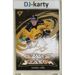 2025/26 Sportzoo ELH Play Off #SS-27 Ondřej Kaše Stars of the Season Golden Script 27/50