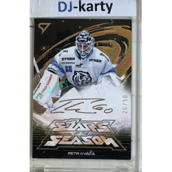 2025/26 Sportzoo ELH Play Off #SS-31 Petr Kváča Stars of the Season Golden Script 26/50