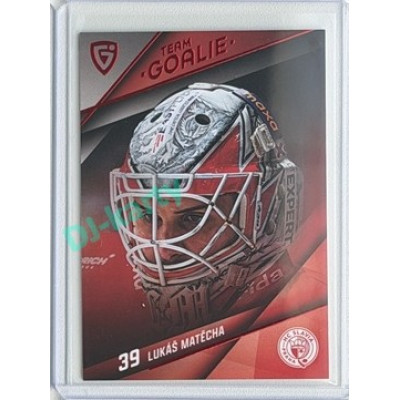 2025/26 Goal Cards Maxa liga 2.s. #TG-44 Lukáš Matěcha Team Goalie Red 4/6
