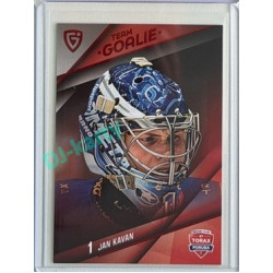 2025/26 Goal Cards Maxa liga 2.s. #TG-19 Jan Kavan Team Goalie Red 4/6