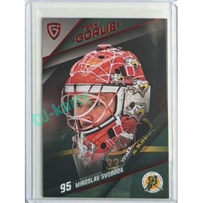 2025/26 Goal Cards Maxa liga 2.s. #TG-47 Miroslav Svoboda Team Goalie Red 4/6