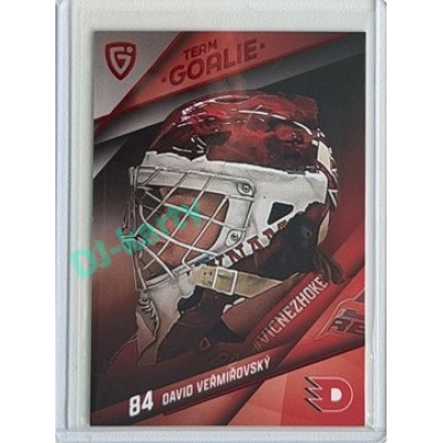 2025/26 Goal Cards Maxa liga 2.s. #TG-33 David Veřmiřovský Team Goalie Red 4/6