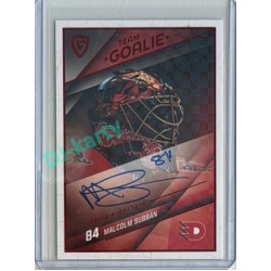 2025/26 Goal Cards Maxa liga 2.s. #SG-38 Malcolm Subban Team Goalie Auto 2/5
