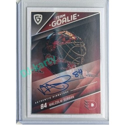 2025/26 Goal Cards Maxa liga 2.s. #SG-38 Malcolm Subban Team Goalie Auto 06/10
