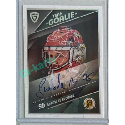 2025/26 Goal Cards Maxa liga 2.s. #SG-33 Miroslav Svoboda Team Goalie Auto 06/10