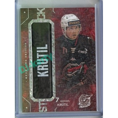 2025/26 Goal Cards Maxa liga 2.s. #ST-31 Michael Krutil Stick Nameplate 1of1