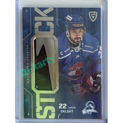 2025/26 Goal Cards Maxa liga 2.s. #ST-67 Jakub Valský Stick Rainbow 09/10