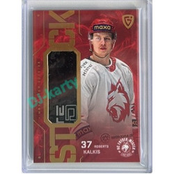 2025/26 Goal Cards Maxa liga 2.s. #ST-63 Roberts Kalkis Stick Gold 06/20