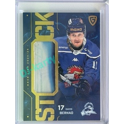2025/26 Goal Cards Maxa liga 2.s. #ST-69 David Bernad Stick Gold 06/20