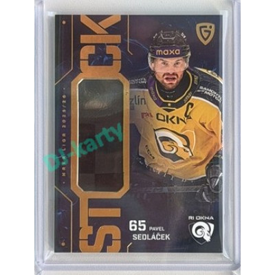 2025/26 Goal Cards Maxa liga 2.s. #ST-45 Pavel Sedláček Stick Gold 07/20