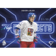 2026 Sportzoo Hokejové Česko #TP-28 Oskar Lisler Top Prospects Neon Blue xx/99