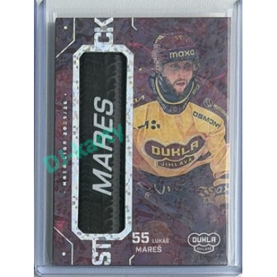2025/26 Goal Cards Maxa liga 2.s. #ST-50 Lukáš Mareš Stick Nameplate 1of1