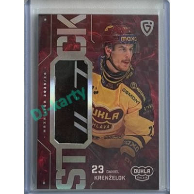 2025/26 Goal Cards Maxa liga 2.s. #ST-53 Daniel Krenželok Stick 3/3