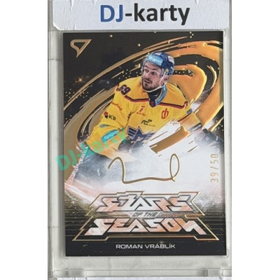 2025/26 Sportzoo ELH Play Off #SS-17 Roman Vráblík Stars of the Season Golden Script 39/50