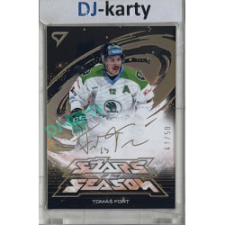 2025/26 Sportzoo ELH Play Off #SS-21 Tomáš Fořt Stars of the Season Golden Script 41/50