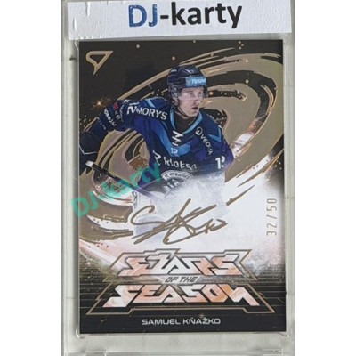 2025/26 Sportzoo ELH Play Off #SS-35 Samuel Kňažko Stars of the Season Golden Script 32/50