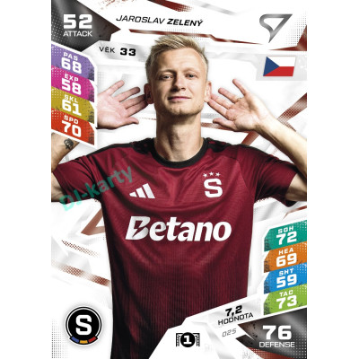 2026/27 Sportzoo Chance Liga DUEL #025 Jaroslav Zelený