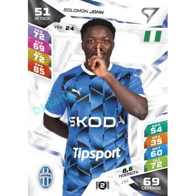 2026/27 Sportzoo Chance Liga DUEL #181 Solomon John