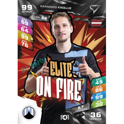 2026/27 Sportzoo Chance Liga DUEL #OE-6 Raimonds Krollis On Fire Elite