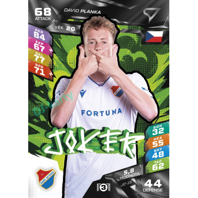 2026/27 Sportzoo Chance Liga DUEL #JO-16 David Planka Joker