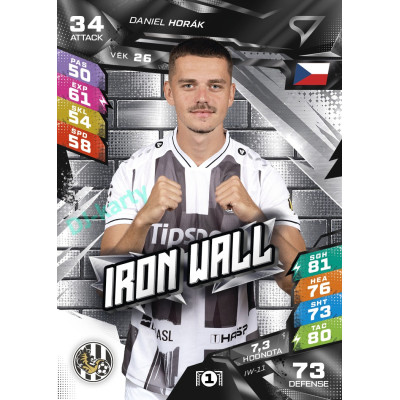 2026/27 Sportzoo Chance Liga DUEL #IW-11 Daniel Horák Iron Wall