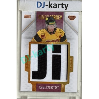 2022/23 Goal Cards Chance Liga 1. série #J-02 Tomáš Čachotský JUMBO Jersey 69/77