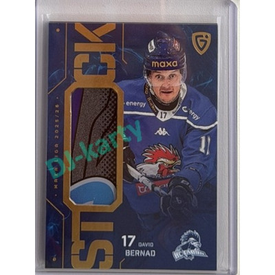 2025/26 Goal Cards Maxa liga 2.s. #ST-69 David Bernad Stick Gold 01/20