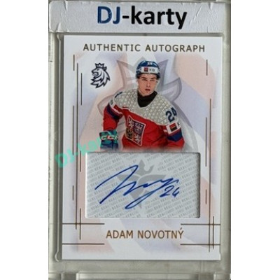 2025/26 Real Cards serie 1 #AA-16 Adam Novotný MS20 Authentic Autograph Gold xx/17