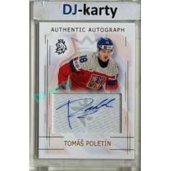 2025/26 Real Cards serie 1 #AA-18 Tomáš Poletín MS20 Authentic Autograph Gold xx/17