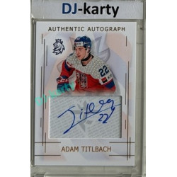 2025/26 Real Cards serie 1 #AA-21 Adam Titlbach MS20 Authentic Autograph Gold xx/17