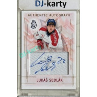 2025/26 Real Cards serie 1 #AA-12 Lukáš Sedlák Swiss Hockey Games 25/26 Authentic Autograph Gold xx/17