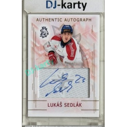 2025/26 Real Cards serie 1 #AA-12 Lukáš Sedlák Swiss Hockey Games 25/26 Authentic Autograph Gold xx/17