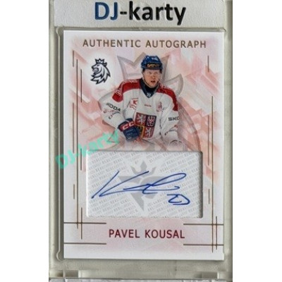 2025/26 Real Cards serie 1 #AA-05 Pavel Kousal Swiss Hockey Games 25/26 Authentic Autograph Gold xx/17