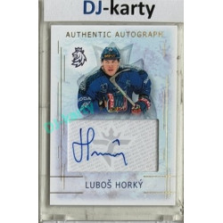 2025/26 Real Cards serie 1 #AA-06 Luboš Horký Karjala Cup 25/26 Authentic Autograph Gold xx/17