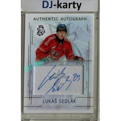 2025/26 Real Cards serie 1 #AA-20 Lukáš Sedlák Karjala Cup 25/26 Authentic Autograph Gold xx/17