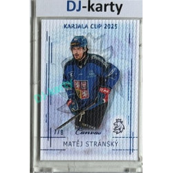 2025/26 Real Cards serie 1 #KC-22 Matěj Stránský Karjala Cup 2025 Canvas Blue x/8