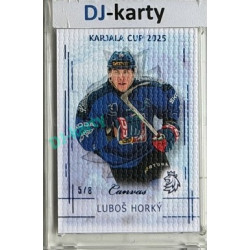 2025/26 Real Cards serie 1 #KC-07 Luboš Horký Karjala Cup 2025 Canvas Blue x/8